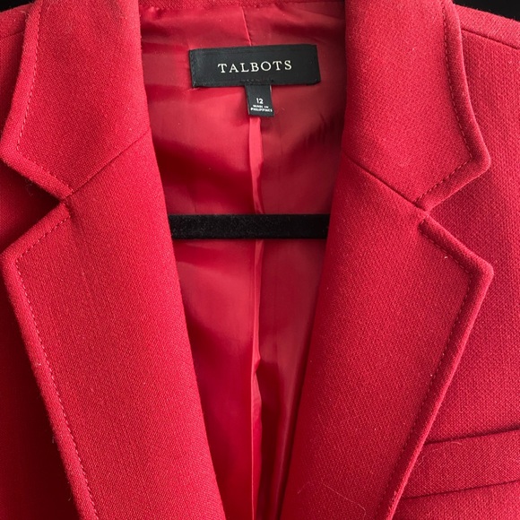 EUC Vintage Talbots Red Blazer - Picture 2 of 6